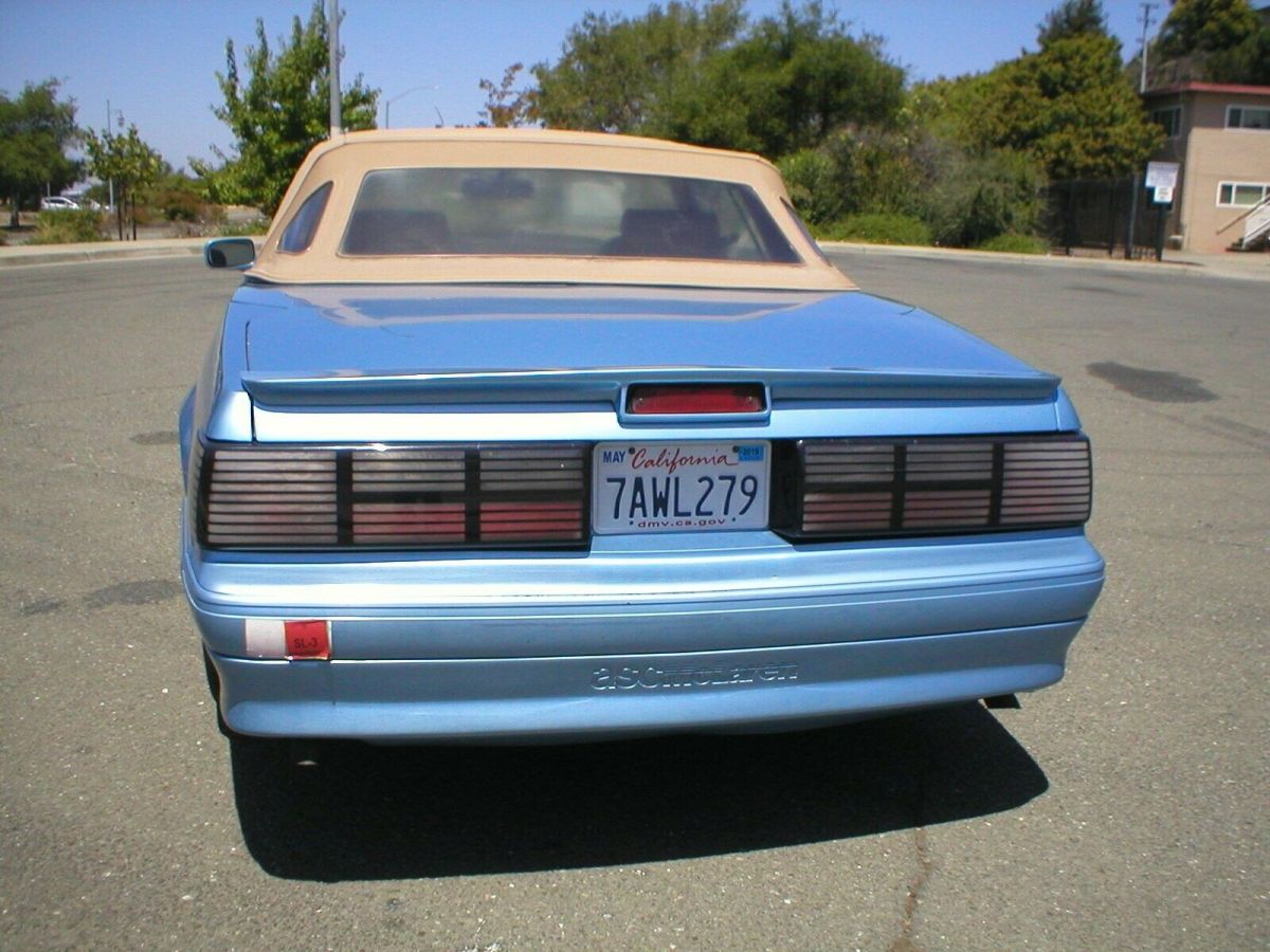 1989 Paris Blue Ford Mustang Sedan