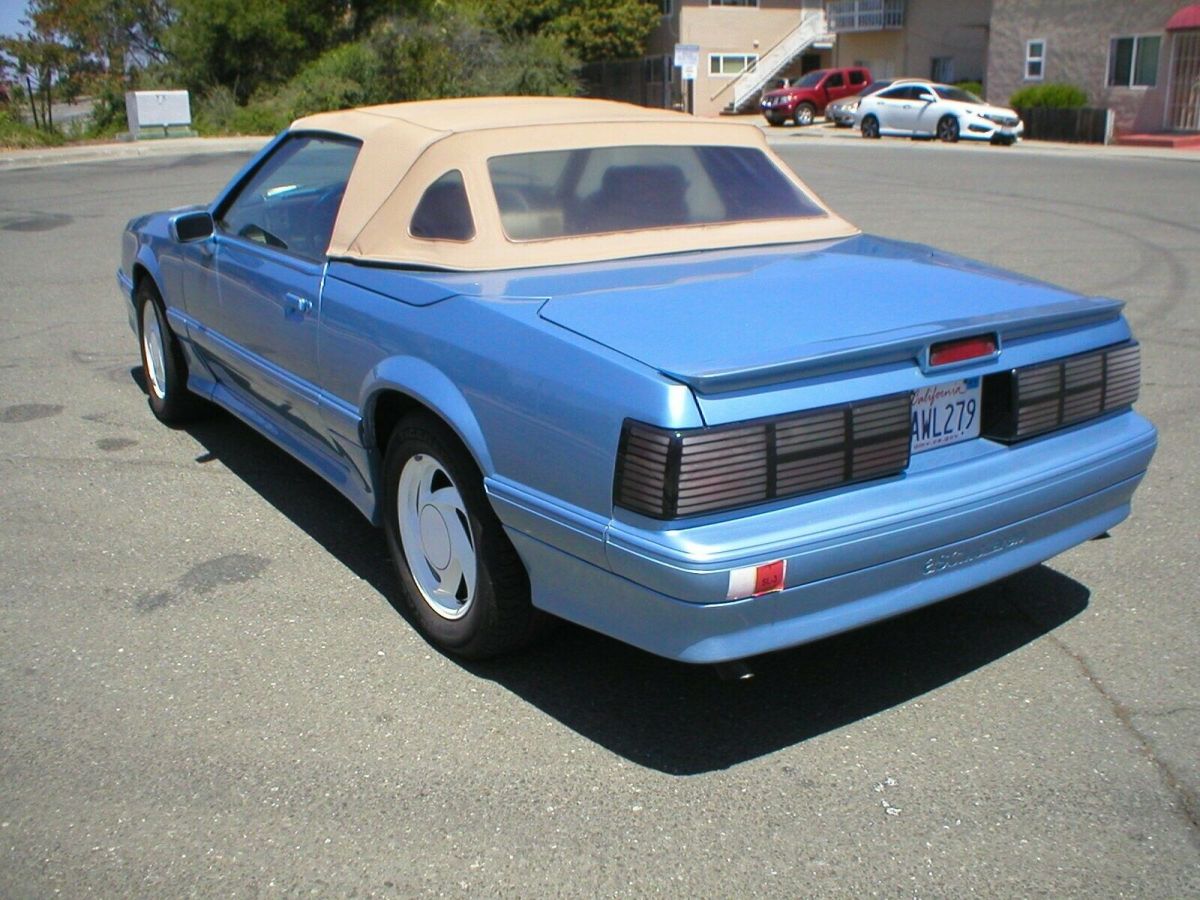 1989 Paris Blue Ford Mustang Sedan