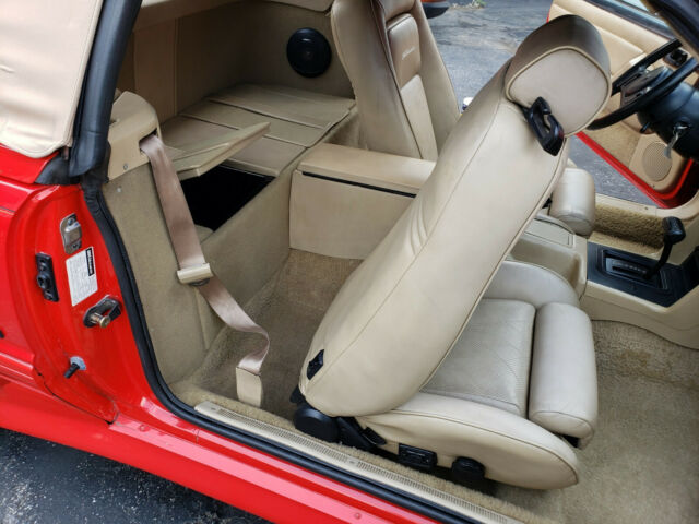 1989 Red Ford Mustang Convertible