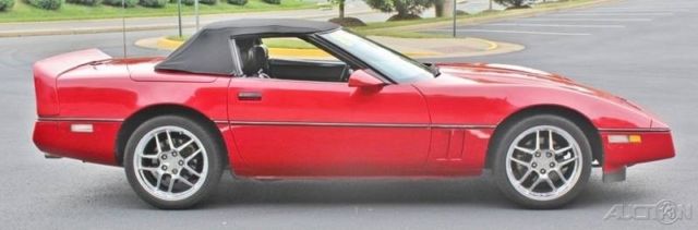 1989 Red Chevrolet Corvette Convertible