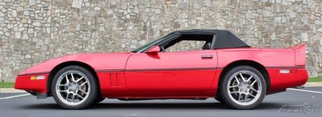 1989 Red Chevrolet Corvette Convertible