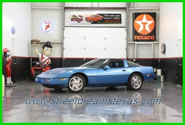 1989 Blue Chevrolet Corvette Hatchback