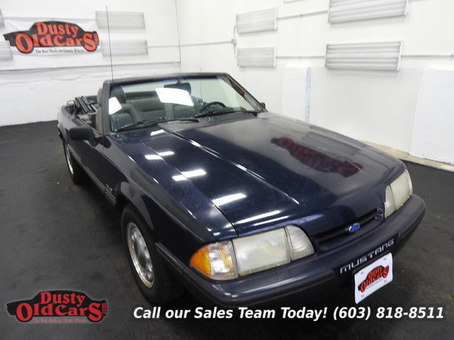 1989 Blue Ford Mustang Convertible