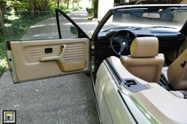 1989 Tan Beige BMW 3-Series Convertible