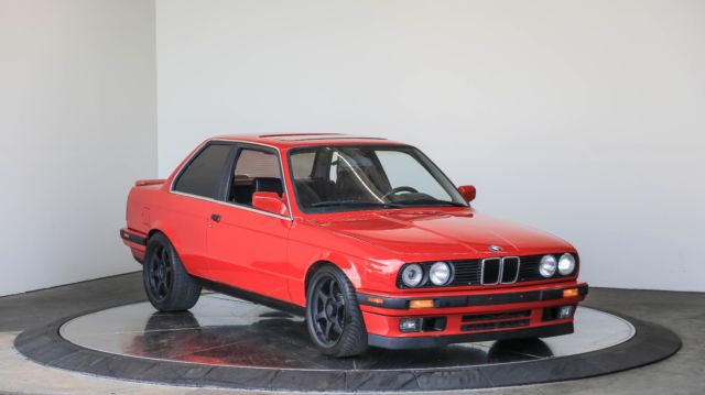 1989 Red BMW 3-Series Coupe