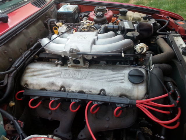 1989 Red BMW 3-Series 2 DOOR