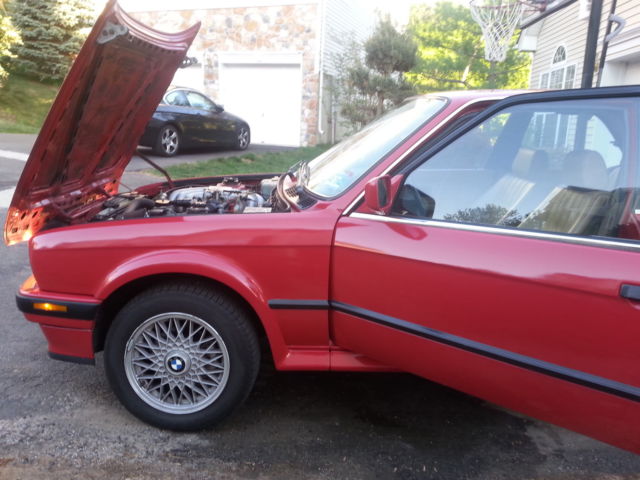 1989 Red BMW 3-Series 2 DOOR