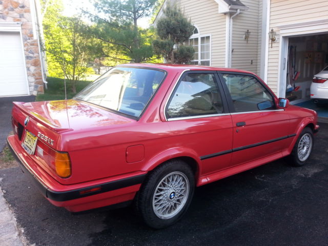 1989 Red BMW 3-Series 2 DOOR