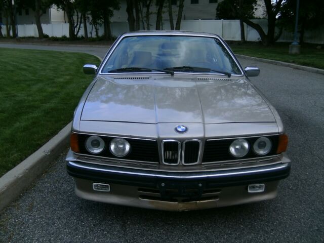 1989 Tan BMW 6-Series Coupe