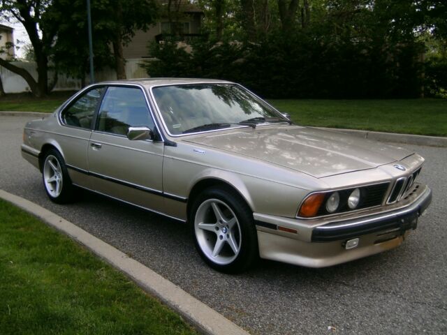 1989 Tan BMW 6-Series Coupe