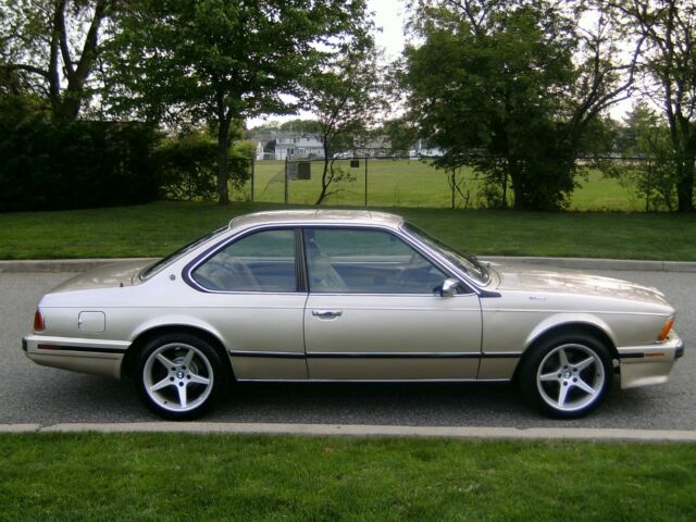 1989 Tan BMW 6-Series Coupe