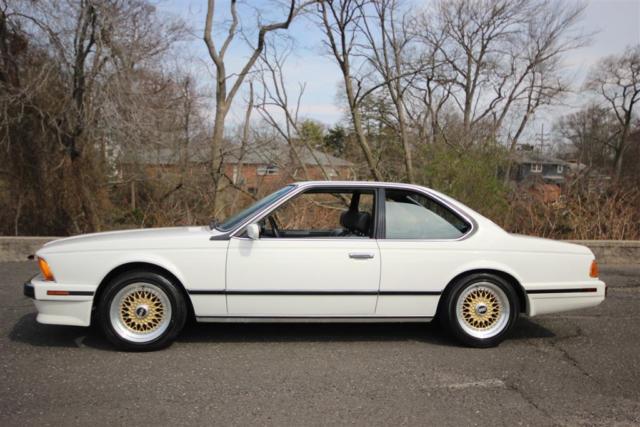 1989 WHITE BMW 6-Series COUPE