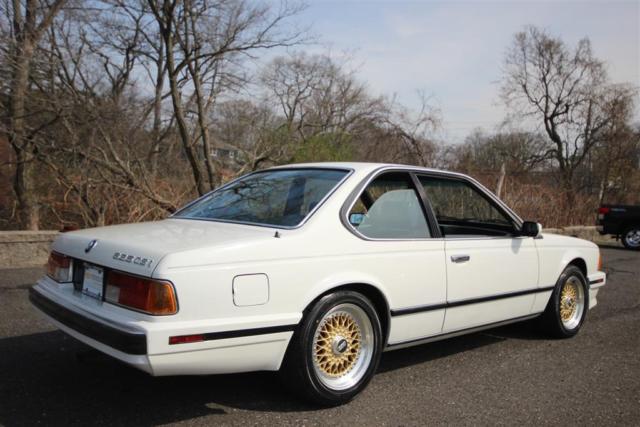 1989 WHITE BMW 6-Series COUPE