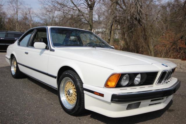 1989 WHITE BMW 6-Series COUPE