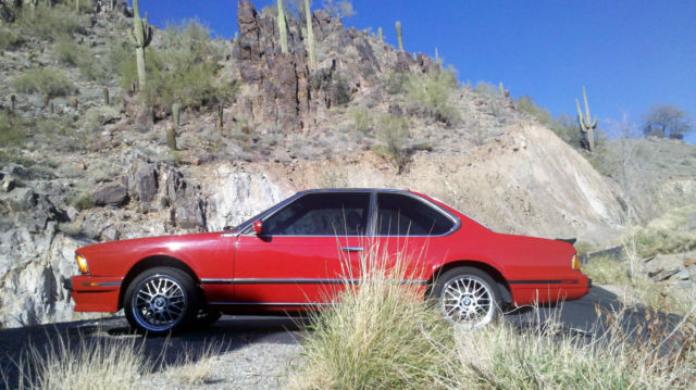 1989 Red BMW 6-Series