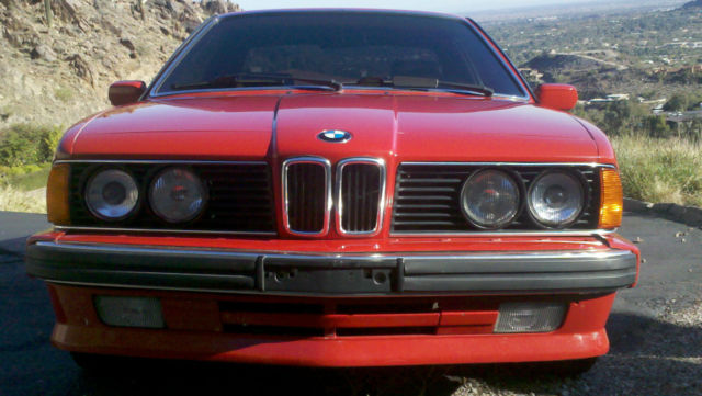 1989 Red BMW 6-Series