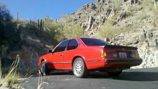 1989 Red BMW 6-Series