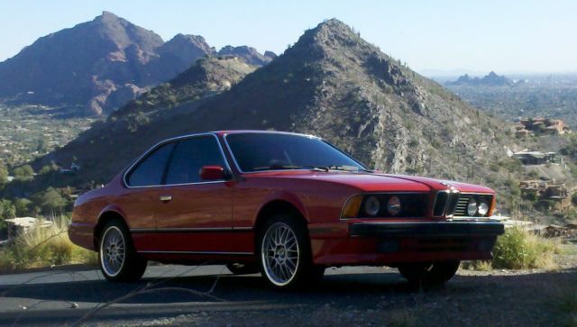 1989 Red BMW 6-Series