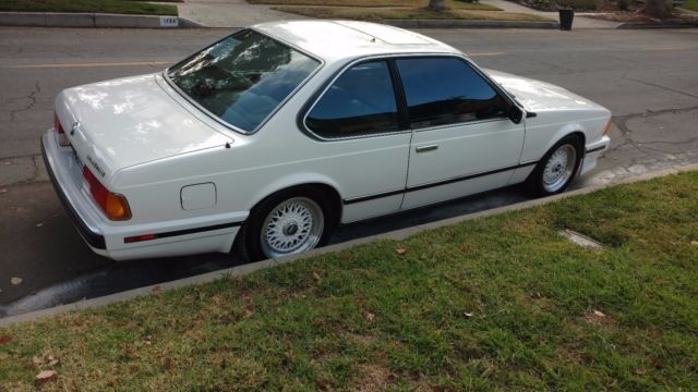 1989 White BMW 6-Series Coupe