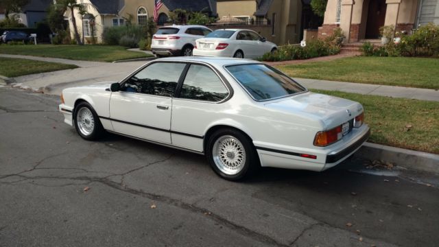 1989 White BMW 6-Series Coupe