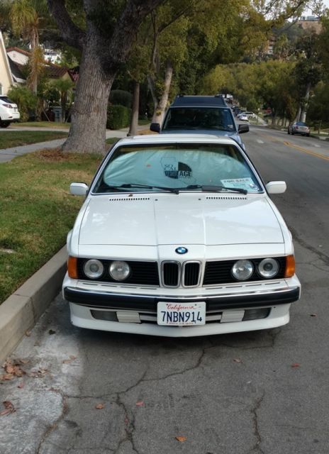 1989 White BMW 6-Series Coupe