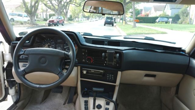1989 White BMW 6-Series Coupe