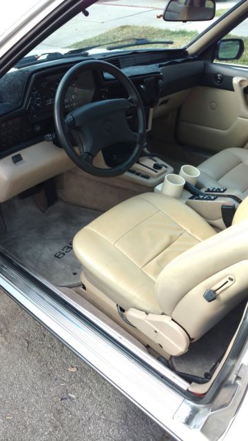 1989 White BMW 6-Series Coupe