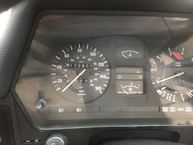 1989 Cinnabar Red BMW 6-Series Coupe