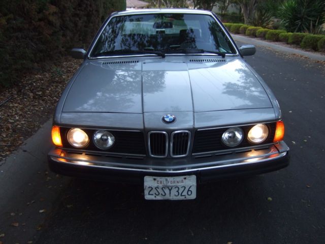 1989 Silver BMW 6-Series Coupe