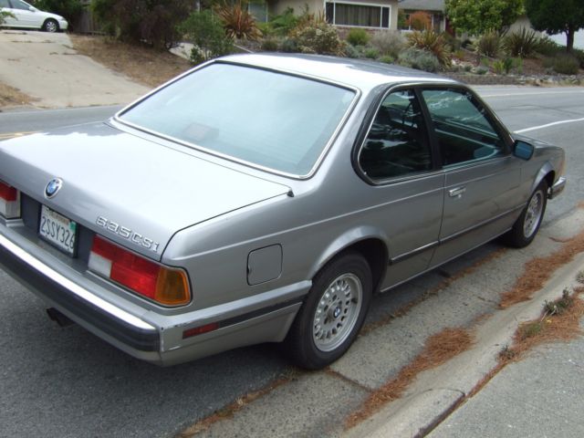 1989 Silver BMW 6-Series Coupe