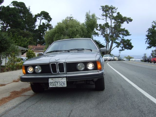 1989 Silver BMW 6-Series Coupe