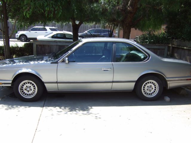 1989 Silver BMW 6-Series Coupe