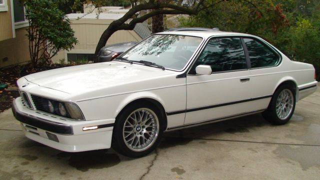 1989 White BMW 6-Series Coupe