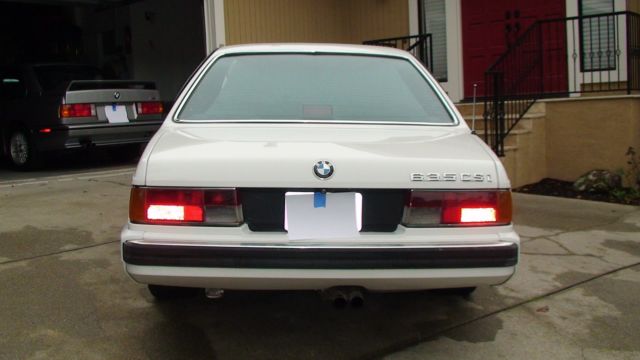 1989 White BMW 6-Series Coupe