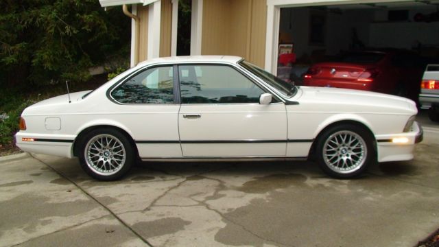 1989 White BMW 6-Series Coupe