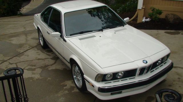 1989 White BMW 6-Series Coupe