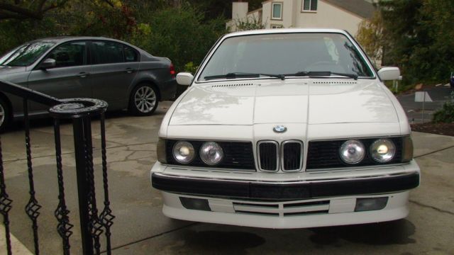 1989 White BMW 6-Series Coupe