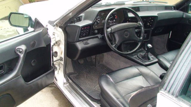 1989 White BMW 6-Series Coupe