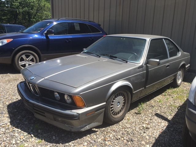 1989 Gray BMW 6-Series Coupe