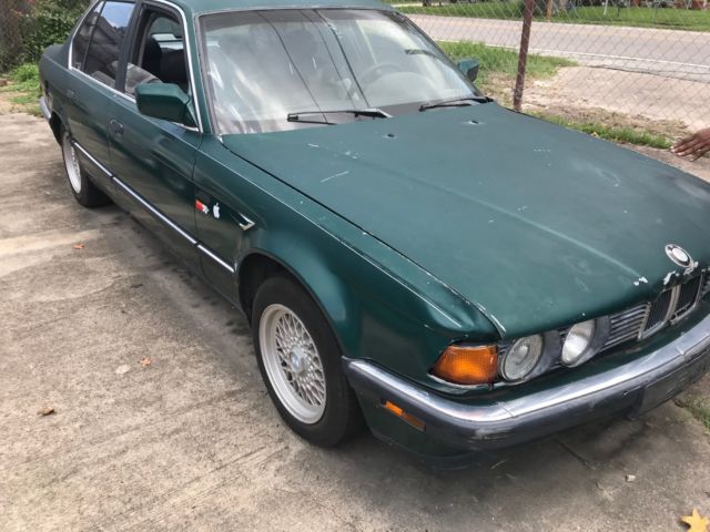 1989 Green BMW 7-Series Sedan