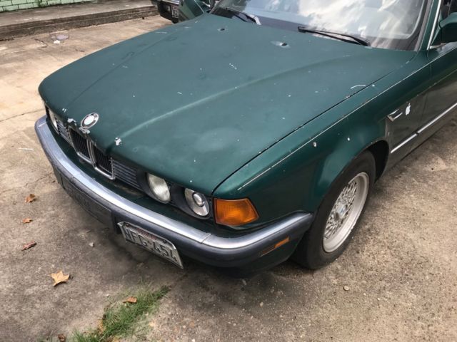 1989 Green BMW 7-Series Sedan