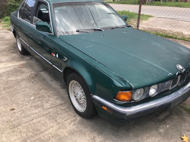 1989 Green BMW 7-Series Sedan