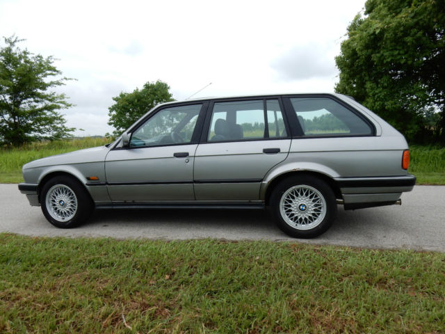 1989 Silver BMW 3-Series Wagon