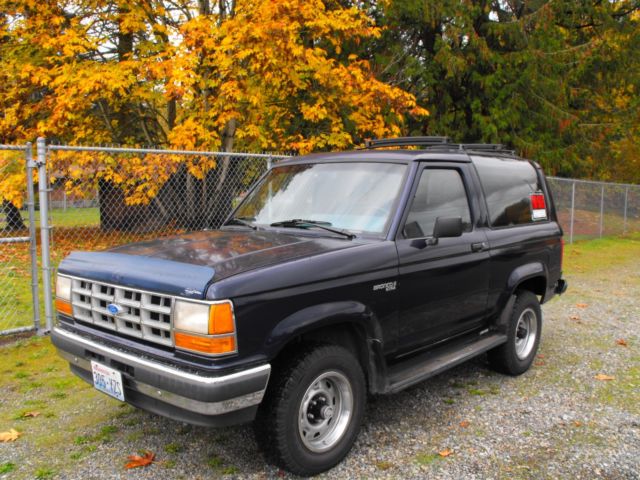 1989 Blue Ford Bronco II SUV