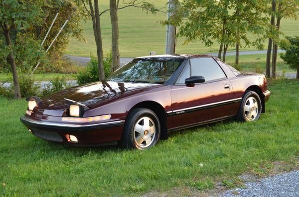 1989 Burgundy Buick Reatta Coupe