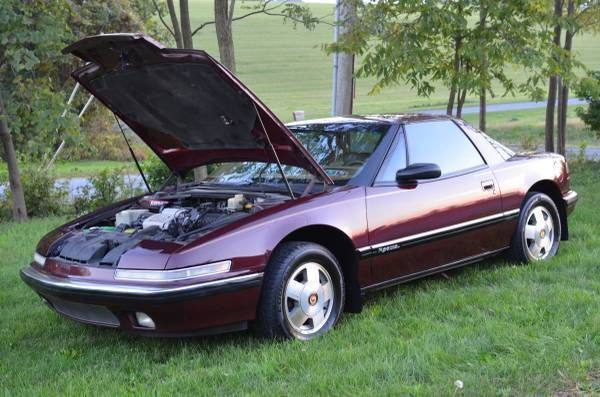 1989 Burgundy Buick Reatta Coupe