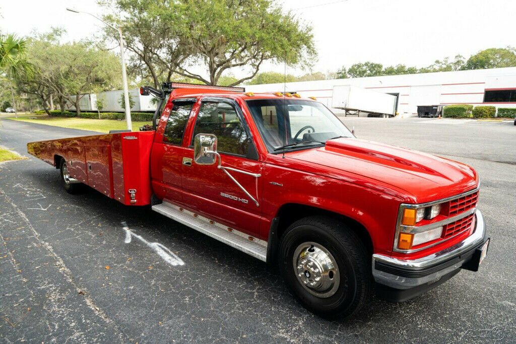 1989 Red Chevrolet C/K Pickup 3500
