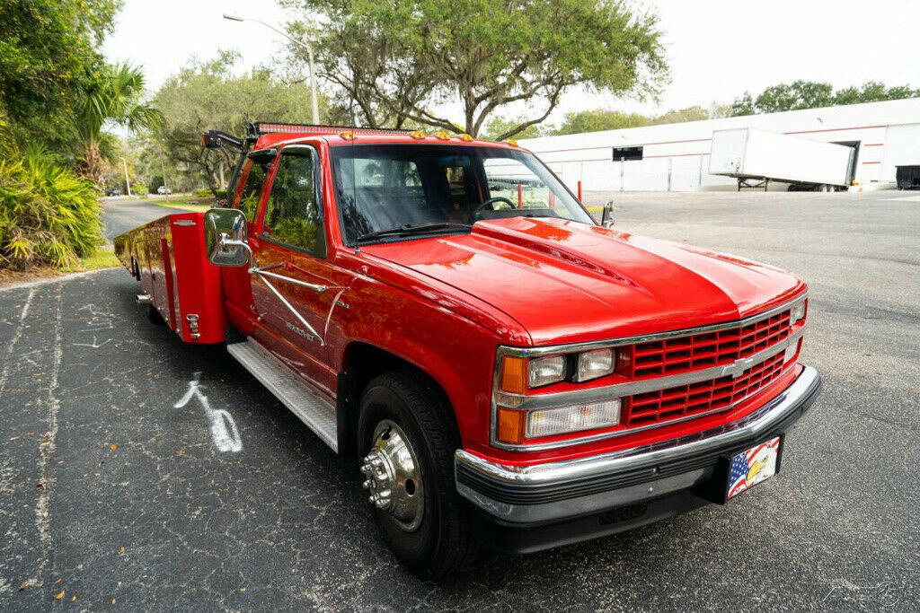 1989 Red Chevrolet C/K Pickup 3500
