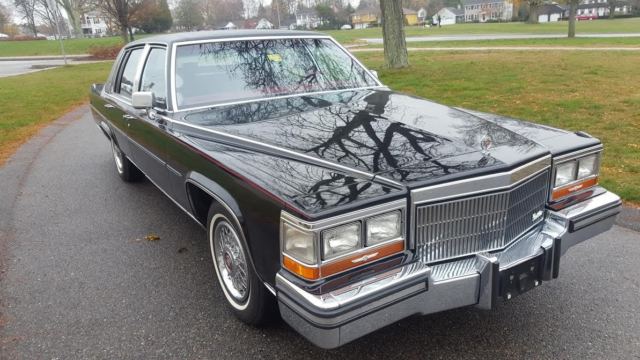1989 Black Cadillac Brougham 4-DR Sedan