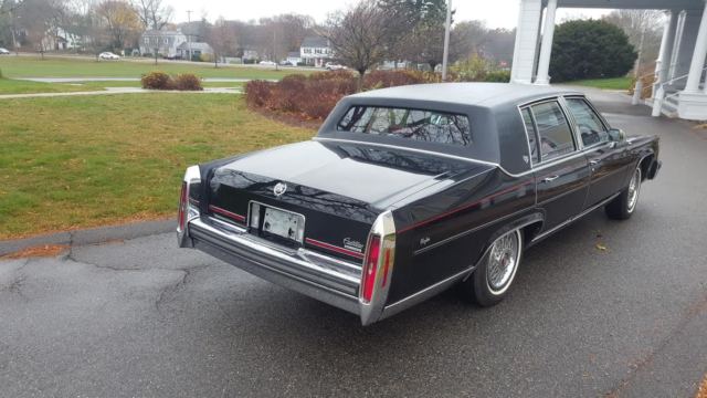 1989 Black Cadillac Brougham 4-DR Sedan